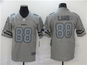 Dallas Cowboys #88 CeeDee Lamb Gray Gridiron Gray Limited Jersey