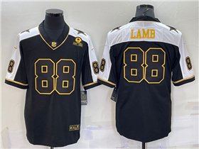 Dallas Cowboys #88 CeeDee Lamb Thanksgiving Black Gold Vapor Limited Jersey