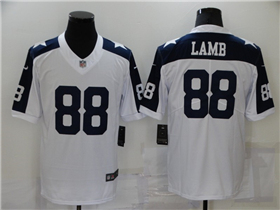 Dallas Cowboys #88 CeeDee Lamb Thanksgiving White Vapor Limited Jersey