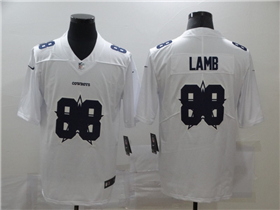 Dallas Cowboys #88 CeeDee Lamb White Shadow Logo Limited Jersey