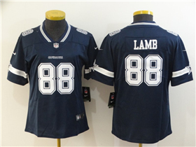 Dallas Cowboys #88 CeeDee Lamb Women's Blue Vapor Limited Jersey