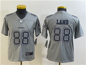 Dallas Cowboys #88 CeeDee Lamb Youth Gray Atmosphere Fashion Limited Jersey