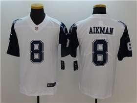 Dallas Cowboys #8 Troy Aikman White Color Rush Limited Jersey