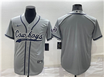 Dallas Cowboys Gray Baseball Cool Base Team Jersey