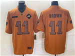 Philadelphia Eagles #11 A.J. Brown 2023 Brown Salute To Service Limited Jersey