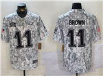 Philadelphia Eagles #11 A.J. Brown Arctic Camo 2024 Salute To Service Limited Jersey