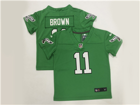 Philadelphia Eagles #11 A.J. Brown Toddler Kelly Green Vapor Limited Jersey