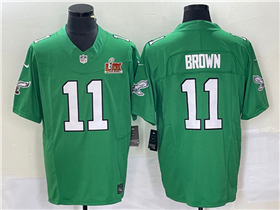 Philadelphia Eagles #6 DeVonta Smith Kelly Green Super Bowl LIX F.U.S.E. Limited Jersey