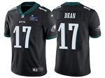 Philadelphia Eagles #17 Nakobe Dean Black Super Bowl LVII Limited Jersey