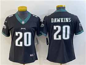 Philadelphia Eagles #20 Brian Dawkins Women's Black Vapor Limited Jersey