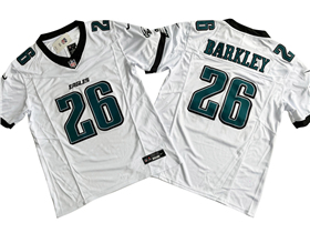 Philadelphia Eagles #26 Saquon Barkley White Vapor F.U.S.E. Limited Jersey