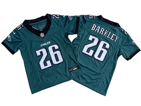 Philadelphia Eagles #26 Saquon Barkley Youth Green Vapor F.U.S.E. Limited Jersey