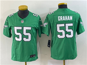 Philadelphia Eagles #55 Brandon Graham Women's Kelly Green Vapor F.U.S.E. Limited Jersey