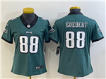 Philadelphia Eagles #88 Dallas Goedert Women's Green Vapor Limited Jersey