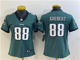 Philadelphia Eagles #88 Dallas Goedert Women's Green Vapor Limited Jersey