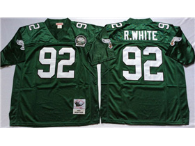 Philadelphia Eagles #92 Reggie White 1992 Throwback Green Jersey