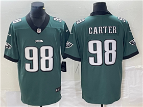 Philadelphia Eagles #98 Jalen Carter Green Vapor Limited Jersey