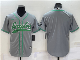 Philadelphia Eagles Gray Baseball Cool Base Team Jersey