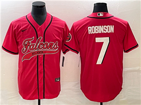 Atlanta Falcons #7 Bijan Robinson Red Baseball Cool Base Jersey