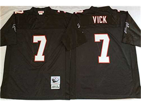 Atlanta Falcons #7 Michael Vick Throwback Black Jersey