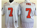 Atlanta Falcons #7 Michael Vick Throwback White Jersey