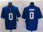 New York Giants #0 Brian Burns Blue Vapor Limited Jersey