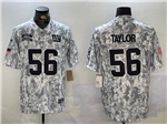 New York Giants #56 Lawrence Taylor Arctic Camo 2024 Salute To Service Limited Jersey