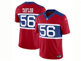 New York Giants #56 Lawrence Taylor Century Red Alternate Vapor Limited Jersey