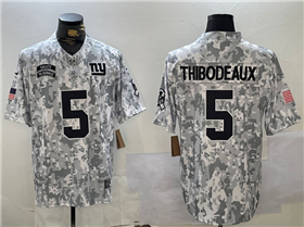 New York Giants #5 Kayvon Thibodeaux Arctic Camo 2024 Salute To Service Limited Jersey