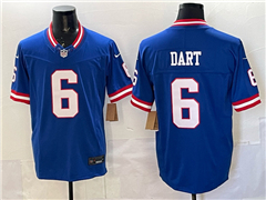 New York Giants #6 Jaxson Dart Royal Classic Vapor F.U.S.E. Limited Jersey