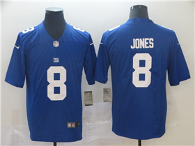 New York Giants #8 Daniel Jones Blue Vapor Limited Jersey