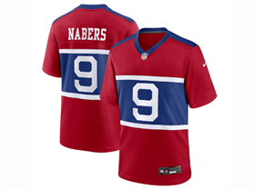 New York Giants #9 Malik Nabers Century Red Alternate Vapor Limited Jersey