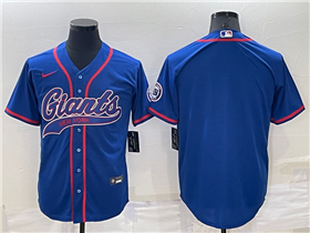 New York Giants Blue Baseball Cool Base Team Jersey