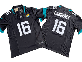 Jacksonville Jaguars #16 Trevor Lawrence Black Vapor F.U.S.E. Limited Jersey