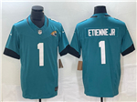 Jacksonville Jaguars #1 Travis Etienne Teal Vapor F.U.S.E. Limited Jersey