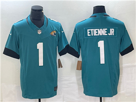 Jacksonville Jaguars #1 Travis Etienne Teal Vapor F.U.S.E. Limited Jersey