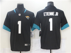 Jacksonville Jaguars #1 Travis Etienne Black Vapor Limited Jersey