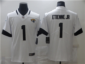 Jacksonville Jaguars #1 Travis Etienne White Vapor Limited Jersey