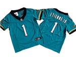 Jacksonville Jaguars #1 Travis Etienne Youth Teal Prowler Throwback Vapor F.U.S.E. Limited Jersey