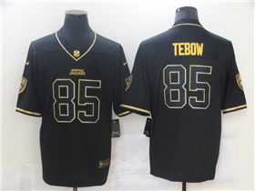 Jacksonville Jaguars #85 Tim Tebow Black Gold Vapor Limited Jersey