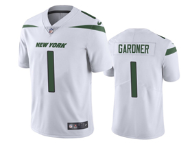 New York Jets #1 Sauce Gardner White Vapor Limited Jersey