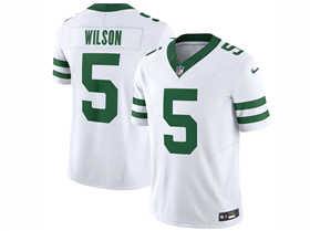 New York Jets #5 Garrett Wilson White Legacy Vapor F.U.S.E. Limited Jersey