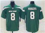 New York Jets #8 Aaron Rodgers Green Vapor Limited Jersey