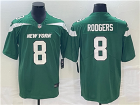 New York Jets #8 Aaron Rodgers Green Vapor Limited Jersey