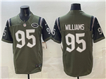 New York Jets #95 Quinnen Williams Gotham Green Rivalries Vapor F.U.S.E. Limited Jersey