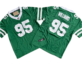 New York Jets #95 Quinnen Williams Legacy Green Vapor F.U.S.E. Limited Jersey