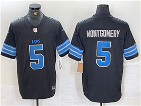 Detroit Lions #5 David Montgomery 2024 Black Vapor F.U.S.E. Limited Jersey