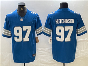 Detroit Lions #97 Aidan Hutchinson 2024 Blue Vapor F.U.S.E. Limited Jersey