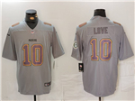 Green Bay Packers #10 Jordan Love Gray Atmosphere Fashion Limited Jersey