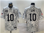 Green Bay Packers #10 Jordan Love Arctic Camo 2024 Salute To Service Limited Jersey